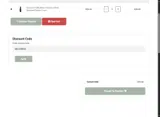 WELCOME20 coupon verification screenshot