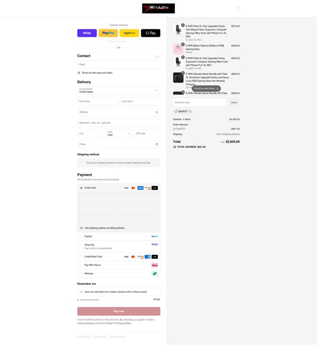 Ewin Racing checkout page showing Ewin Racing promo code box | Screenshot taken by SimplyCodes community member on Sep 3, 2025