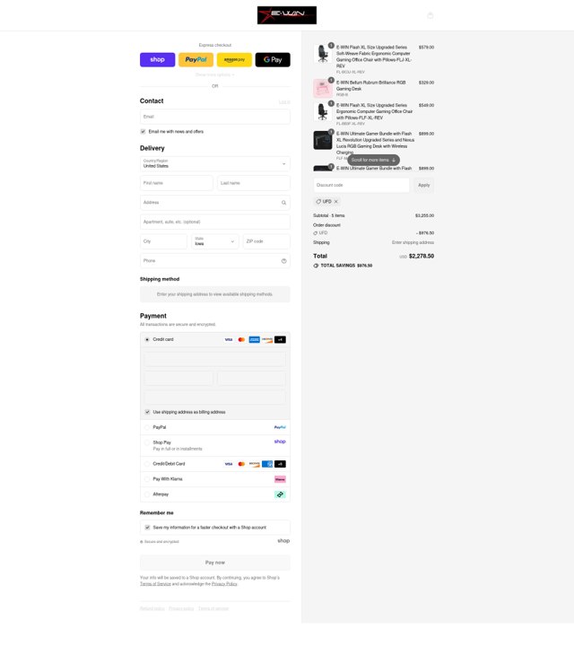 Ewin Racing checkout page showing Ewin Racing promo code box | Screenshot taken by SimplyCodes community member on Sep 3, 2025