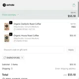 ENERGY3FOR2 coupon verification screenshot