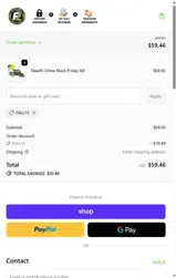 ExoForma coupon verification screenshot