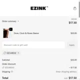 EZCARE50 coupon verification screenshot