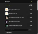 FACESHINER coupon verification screenshot