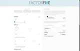 FACTORFIVE Skincare coupon verification screenshot