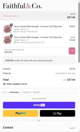 BOGO50 coupon verification screenshot