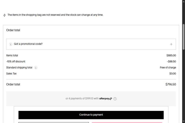 Falconeri checkout page showing Falconeri promo code box | Screenshot taken by SimplyCodes community member on Sep 2, 2025