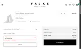 Falke coupon verification screenshot