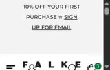 Falke coupon verification screenshot