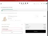 Falke coupon verification screenshot
