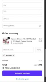 JANUARY coupon verification screenshot