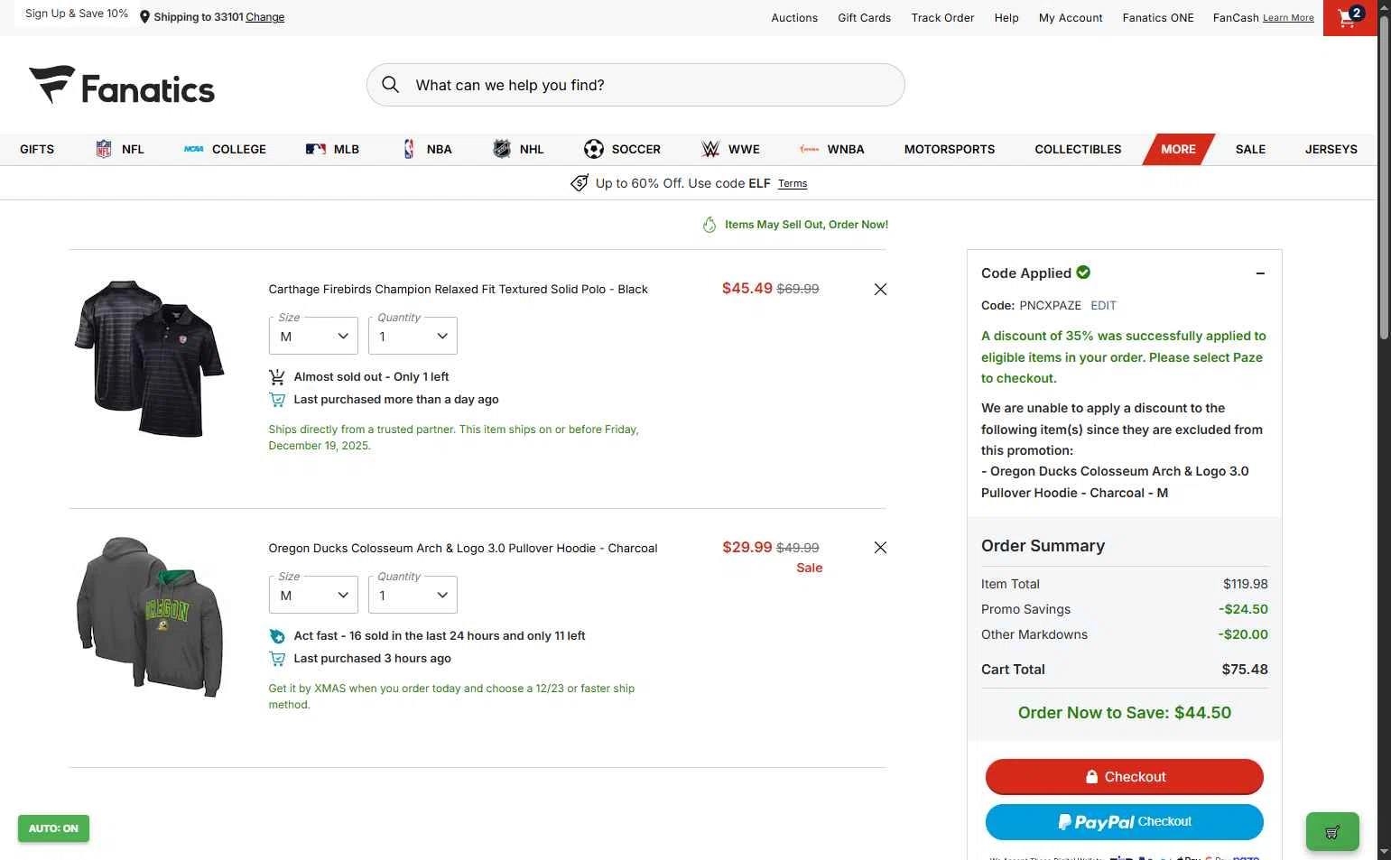 Fanatics Promo Codes - 40% Off (14 Verified) Dec 2025