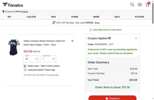 Fanatics Discount Codes - 30% Off (9 Verified) Jun 2025