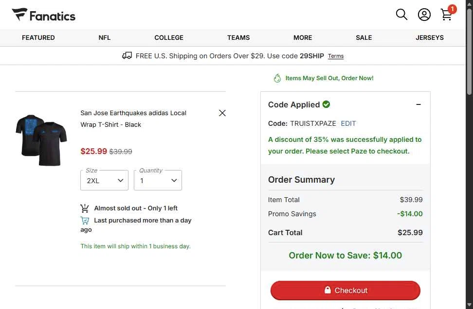 Fanatics Promo Codes - 10% Off (10 Verified) Feb 2026