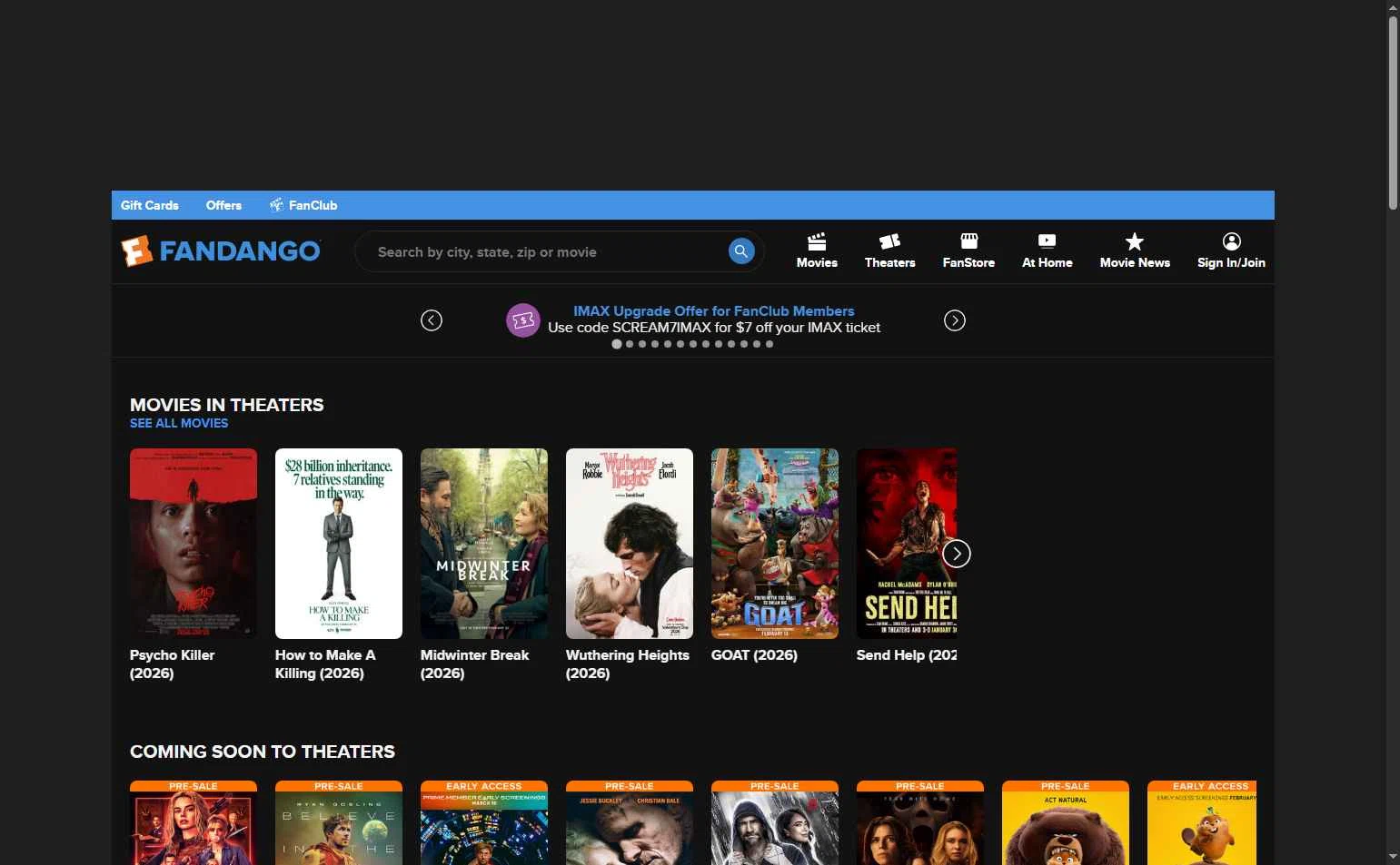 Fandango Promo Codes - 10% Off (3 Verified) Mar 2026