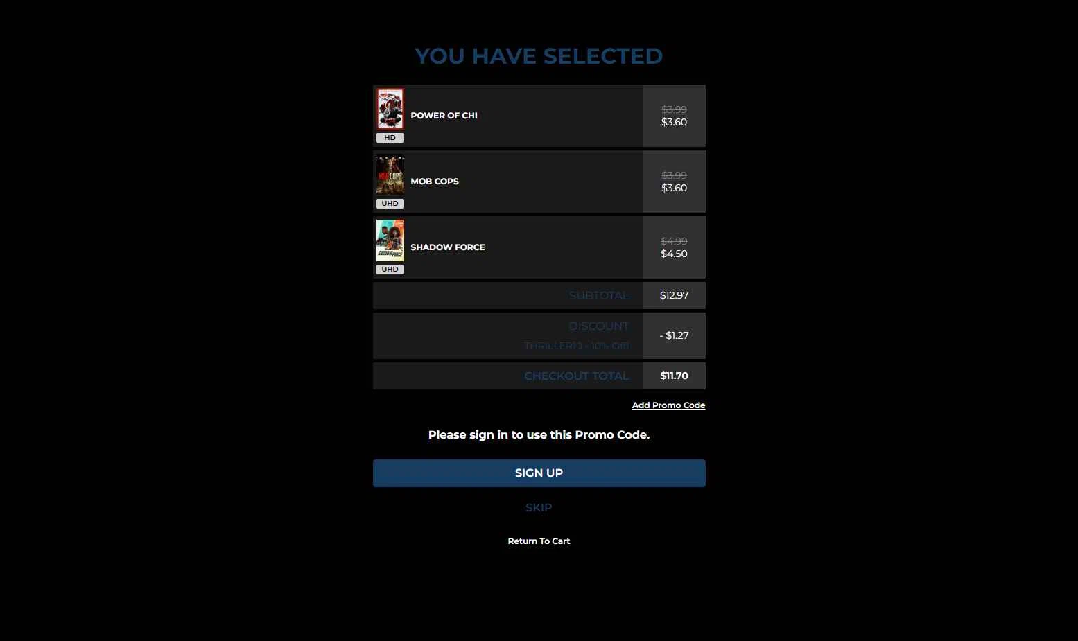 FanFlix checkout page showing FanFlix promo code box | Screenshot taken by SimplyCodes community member on Jan 15, 2026