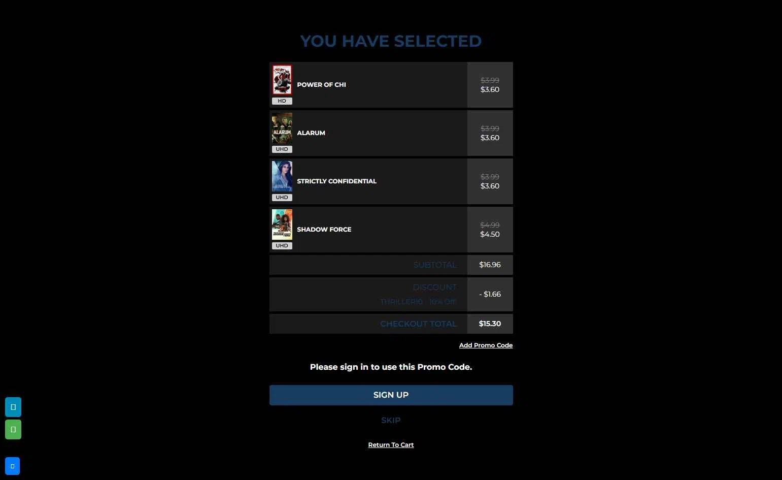 FanFlix checkout page showing FanFlix promo code box | Screenshot taken by SimplyCodes community member on Jan 7, 2026