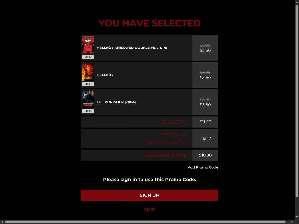 FanFlix checkout page showing FanFlix promo code box | Screenshot taken by SimplyCodes community member on Jan 9, 2026