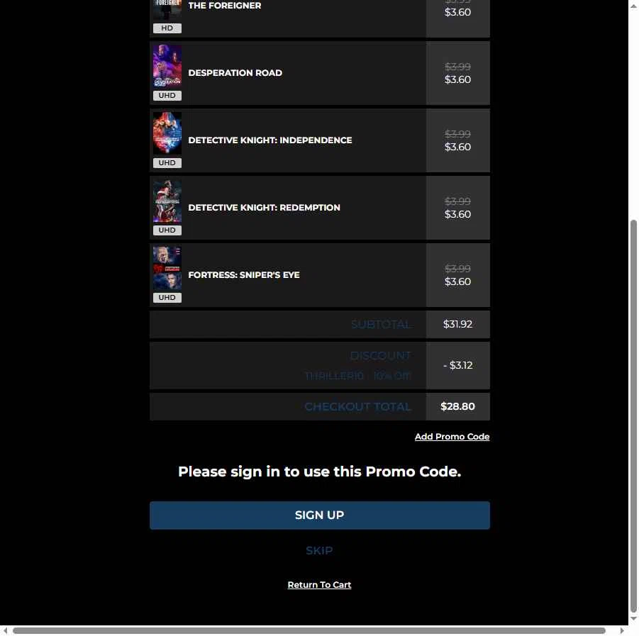 FanFlix checkout page showing FanFlix promo code box | Screenshot taken by SimplyCodes community member on Jan 19, 2026