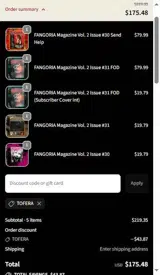 TOFERA coupon verification screenshot