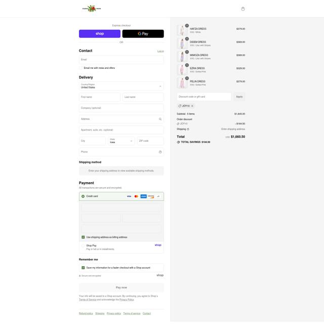 Fanm Mon checkout page showing Fanm Mon promo code box | Screenshot taken by SimplyCodes community member on Aug 29, 2025