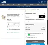Fan OutFitters coupon verification screenshot