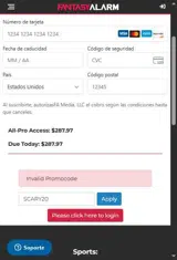 SCARY20 coupon verification screenshot