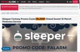 FALARM coupon verification screenshot