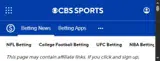 CBS Sports - Fantasy Football coupon verification screenshot