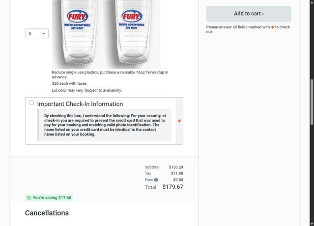 FareHarbor checkout page showing FareHarbor promo code box | Screenshot taken by SimplyCodes community member on Sep 7, 2025