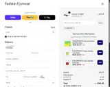 Fashion Eyewear coupon verification screenshot