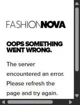 Fashion Nova coupon verification screenshot