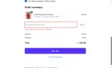 WELCOME10 coupon verification screenshot