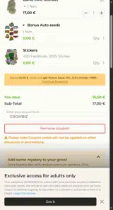 Fast Buds coupon verification screenshot