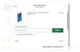 WELCOME3 coupon verification screenshot