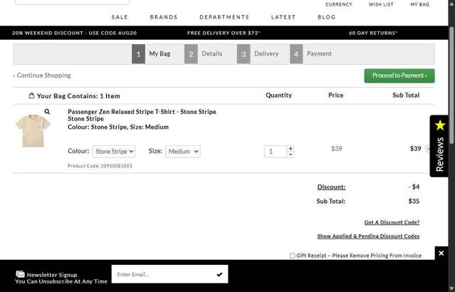 Fat Buddha Store checkout page showing Fat Buddha Store discount code box | Screenshot taken by SimplyCodes community member on Aug 23, 2025