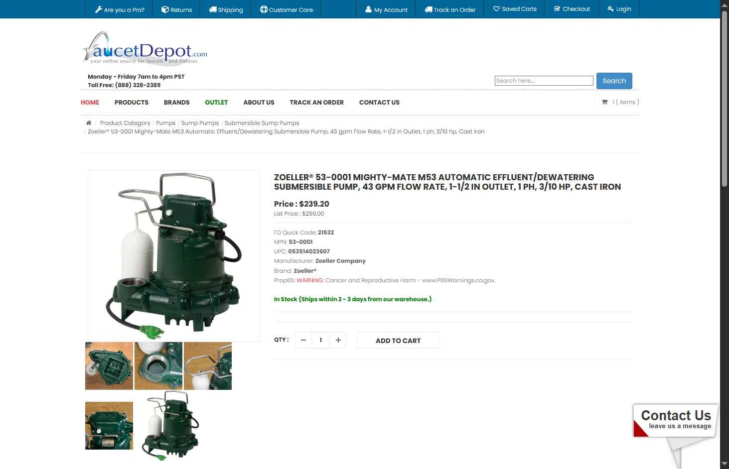 Faucet Depot checkout page showing Faucet Depot promo code box | Screenshot taken by SimplyCodes community member on Dec 9, 2025
