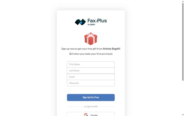 Fax.Plus checkout page showing Fax.Plus promo code box | Screenshot taken by SimplyCodes community member on Aug 1, 2025