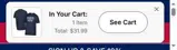 FC Dallas coupon verification screenshot