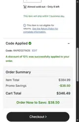 FC Dallas coupon verification screenshot