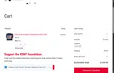 FDNY Shop coupon verification screenshot