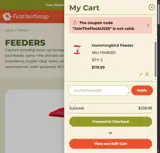 JoinTheFlockUS25 coupon verification screenshot