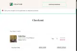 FEATHR10 coupon verification screenshot