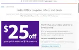 FedEx coupon verification screenshot
