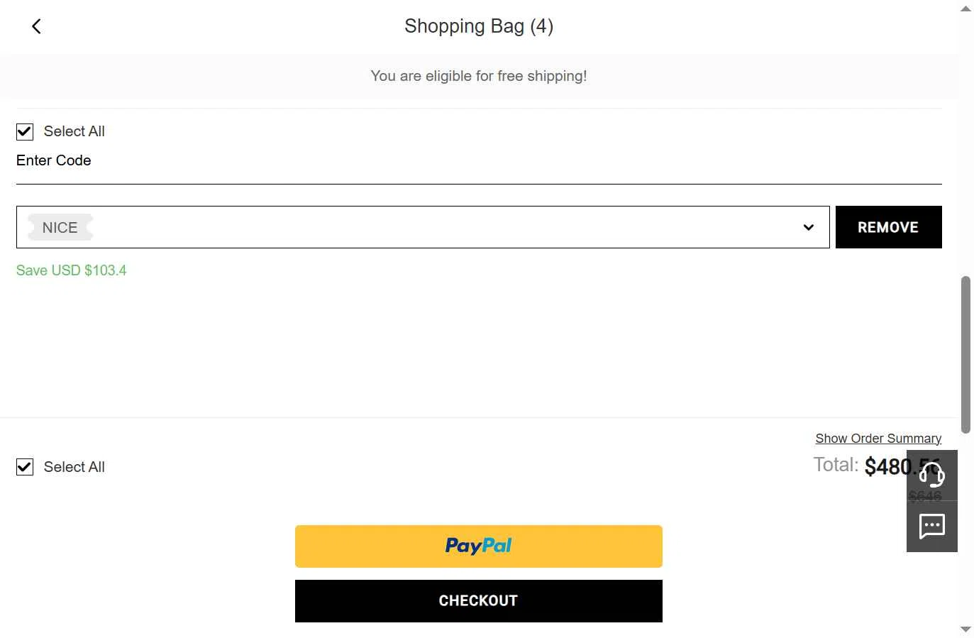 Fehaute checkout page showing Fehaute coupon code box | Screenshot taken by SimplyCodes community member on Dec 18, 2025