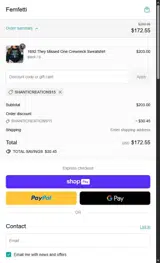 SHANTICREATIONS15 coupon verification screenshot