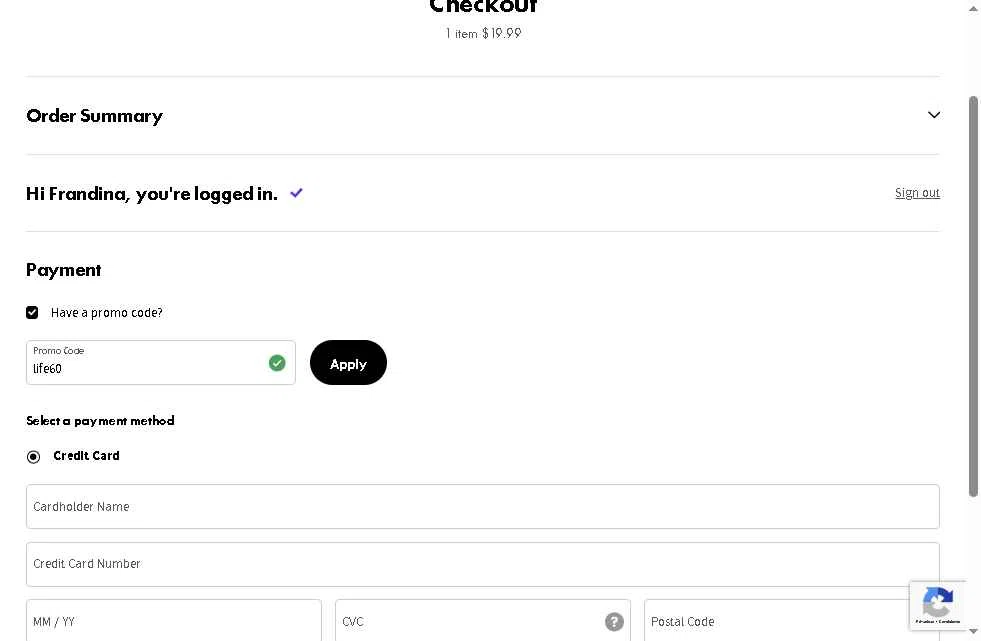 Fender Play checkout page showing Fender Play promo code box | Screenshot taken by SimplyCodes community member on Dec 28, 2025