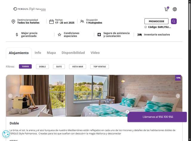 Fergus Hotels checkout page showing Fergus Hotels promo code box | Screenshot taken by SimplyCodes community member on Jul 17, 2025