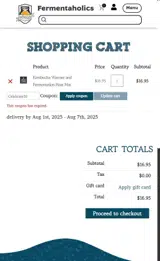 Celebrate10 coupon verification screenshot