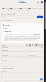 CM25 coupon verification screenshot