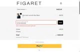 Figaret coupon verification screenshot